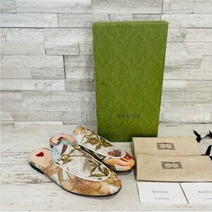 Gucci Floral Mules - Multicolor